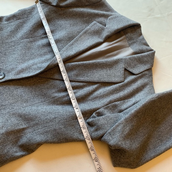 Vintage Kirtland Hall one button wool grey blazer size S - Picture 13 of 14